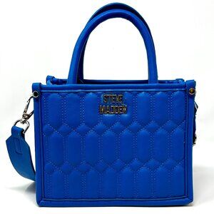 Steve Madden‎ Bniko Quilted Crossbody Shoulder Bag Coronet Blue